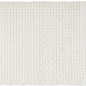 Bílá textilní koupelnová předložka 50x80 cm Ecoli – Wenko