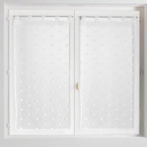 Bílá záclona 60x120 cm Pompinou – douceur d'intérieur