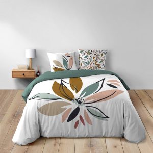 Bílé bavlněné povlečení na dvoulůžko/prodloužené 240x220 cm Octavia – douceur d'intérieur