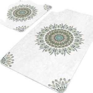 Bílé koupelnové předložky v sadě 2 ks 60x100 cm – Mila Home