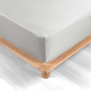 Bílé napínací prostěradlo z bavlněného perkálu 160x200 cm Percaline – douceur d'intérieur