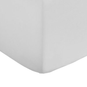 Bílé napínací prostěradlo z bavlněného saténu 150x200 cm Cotton Sateen – Bianca
