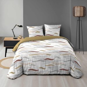 Bílé povlečení na dvoulůžko/prodloužené z mikrovlákna 240x220 cm Zenith – douceur d'intérieur