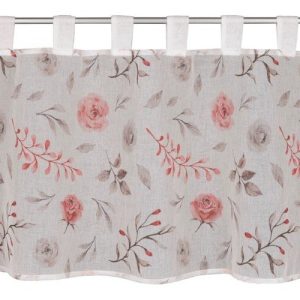 Bílo-růžová záclona 135x45 cm Rose – Sehlbach