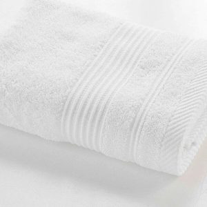 Bílý froté bavlněný ručník 50x90 cm Tendresse – douceur d'intérieur