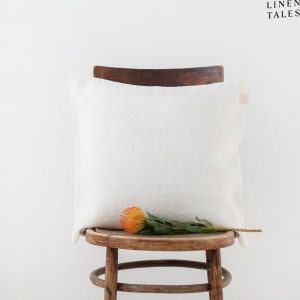 Bílý lněný povlak na polštář Linen Tales