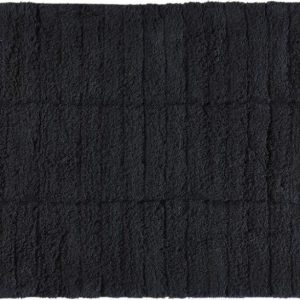 Černá koupelnová předložka 80x50 cm Tiles - Zone