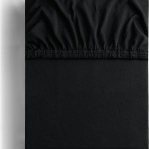 Černé napínací prostěradlo jersey 220x200 cm Amber – Restilo