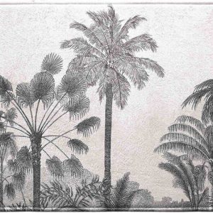 Černo-béžová koupelnová předložka 45x75 cm Cocoty – douceur d'intérieur