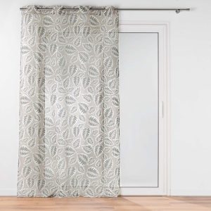 Černo-béžová voálová záclona 140x240 cm Alma – douceur d'intérieur