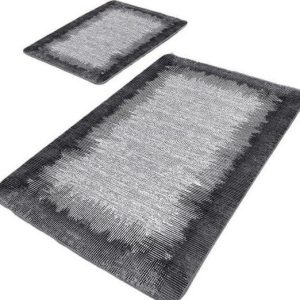 Černo-šedé koupelnové předložky v sadě 2 ks 60x100 cm – Mila Home