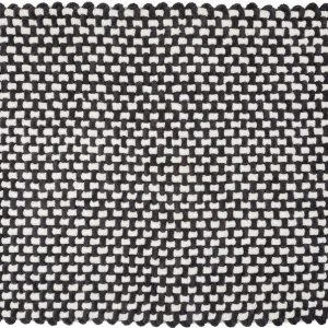 Černobílá textilní koupelnová předložka 50x80 cm Covelo – Wenko