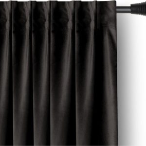 Černý sametový dimout závěs 140x270 cm – Restilo