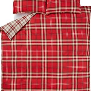 Červené povlečení na jednolůžko Catherine Lansfield Kelso Red