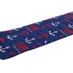 Červeno-modrý zahradní podsedák na lehátko 52x148 cm Anchors – B.E.S.