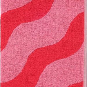 Červený/růžový bavlněný ručník 50x70 cm Waves – Jotex