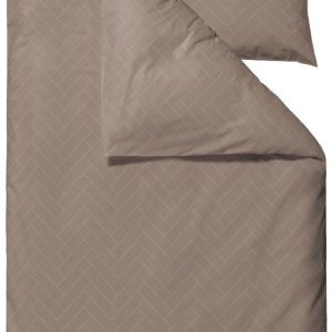 Damaškové povlečení taupe na jednolůžko/prodloužené 140x220 cm Tiles – Södahl