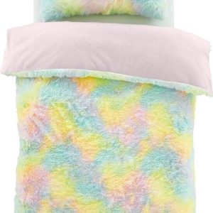 Dětské povlečení na dvoulůžko/prodloužené z mikroplyše 230x220 cm Rainbow Cuddly – Catherine Lansfield