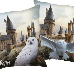 Dětský polštářek z mikroplyše 40x40 cm Harry Potter Hedwig – Jerry Fabrics
