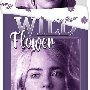 Fialové bavlněné dětské povlečení na jednolůžko 200x140 cm Billie Eilish – Jerry Fabrics