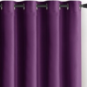 Fialový sametový dimout závěs 140x270 cm Eyelets – Restilo