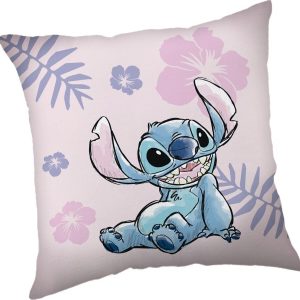 Fleecový dětský polštářek 40x40 cm Lilo a Stitch "Pink" – Jerry Fabrics