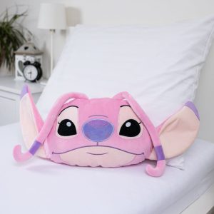 Fleecový dětský polštářek 41x32 cm Lilo and Stitch "Angel Pink" – Jerry Fabrics