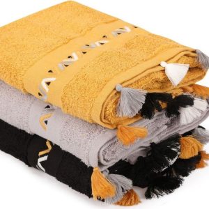 Froté bavlněné ručníky v sadě 3 ks 50x90 cm Asorti – Foutastic