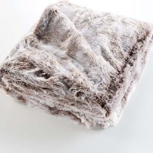 Hnědá deka z umělé kožešiny 180x220 cm Antartic – douceur d'intérieur