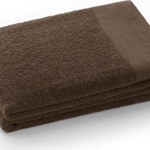 Hnědý froté bavlněný ručník 50x100 cm Amari – Restilo