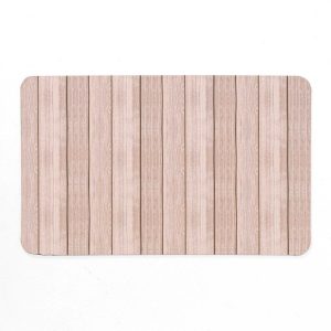 Hnědá gumová koupelnová předložka 50x80 cm Calista – douceur d'intérieur