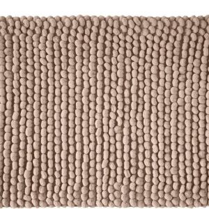 Hnědá koupelnová předložka 50x80 cm Aspen Bobble – Bianca