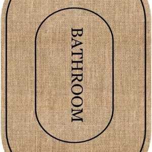 Hnědá koupelnová předložka 60x90 cm Jute Look – Mila Home