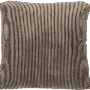 Hnědý dekorativní polštář Tiseco Home Studio Ribbed