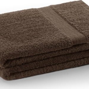 Hnědý froté bavlněný ručník 30x50 cm Marina – DecoKing