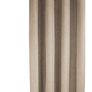 Hnědý závěs 135x245 cm Len Uni – Sehlbach