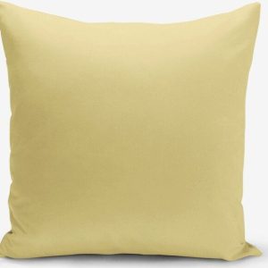 Hořčicově žlutý povlak na polštář Minimalist Cushion Covers Düz