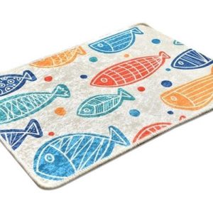 Koupelnová předložka s motivem barevných ryb Foutastic Colour Fish