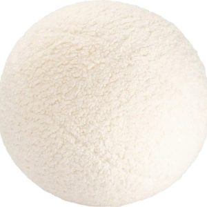 Krémový dětský pohovkový polštář z textilie bouclé Ball – Wigiwama