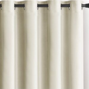 Krémový sametový dimout závěs 140x270 cm Eyelets – Restilo