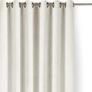 Krémový sametový dimout závěs 140x270 cm Velto – Filumi