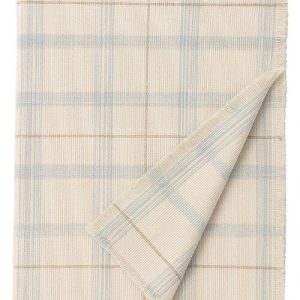 Krémový/šalvějově zelený bavlněný dětský přehoz 140x200 cm Tartan Blue Sage – Lorena Canals