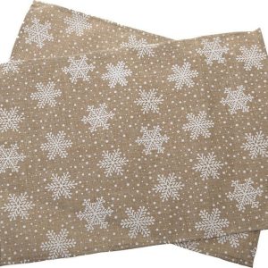 Látková prostírání v sadě 2 ks s vánočním motivem 32x45 cm – Dakls