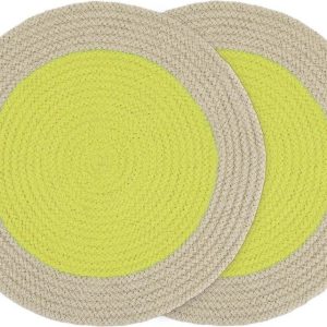 Látkové prostírání 2 ks ø 38 cm Lime - Remember