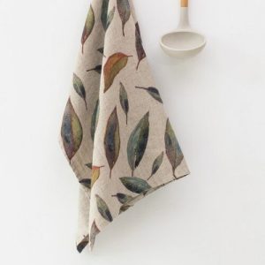 Lněná utěrka 65x65 cm Golden Fall – Linen Tales