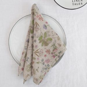 Lněné ubrousky v sadě 2 ks Botany 2 – Linen Tales