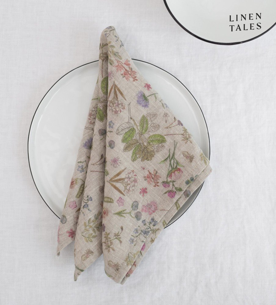 Lněné ubrousky v sadě 2 ks Botany 2 – Linen Tales