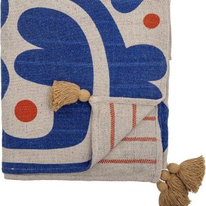 Modrá deka 130x160 cm Eviaya – Bloomingville