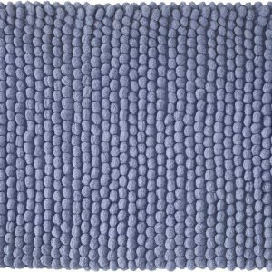 Modrá koupelnová předložka 50x80 cm Aspen Bobble – Bianca