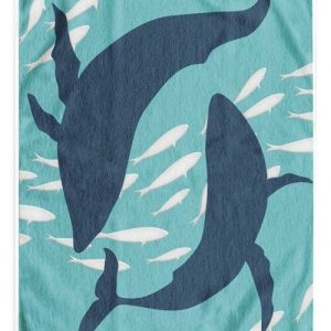 Modrá plážová osuška 90x180 cm Dolphin – DecoKing